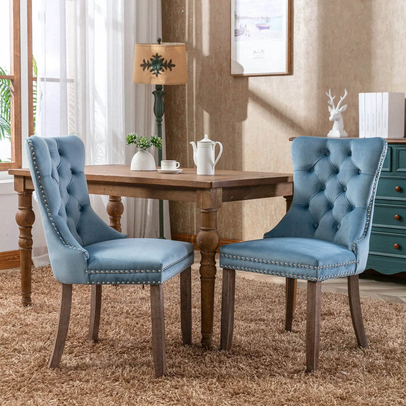 Nikki - High-End Tufted Dining Chair (Set of 2) by HouseOfZazla