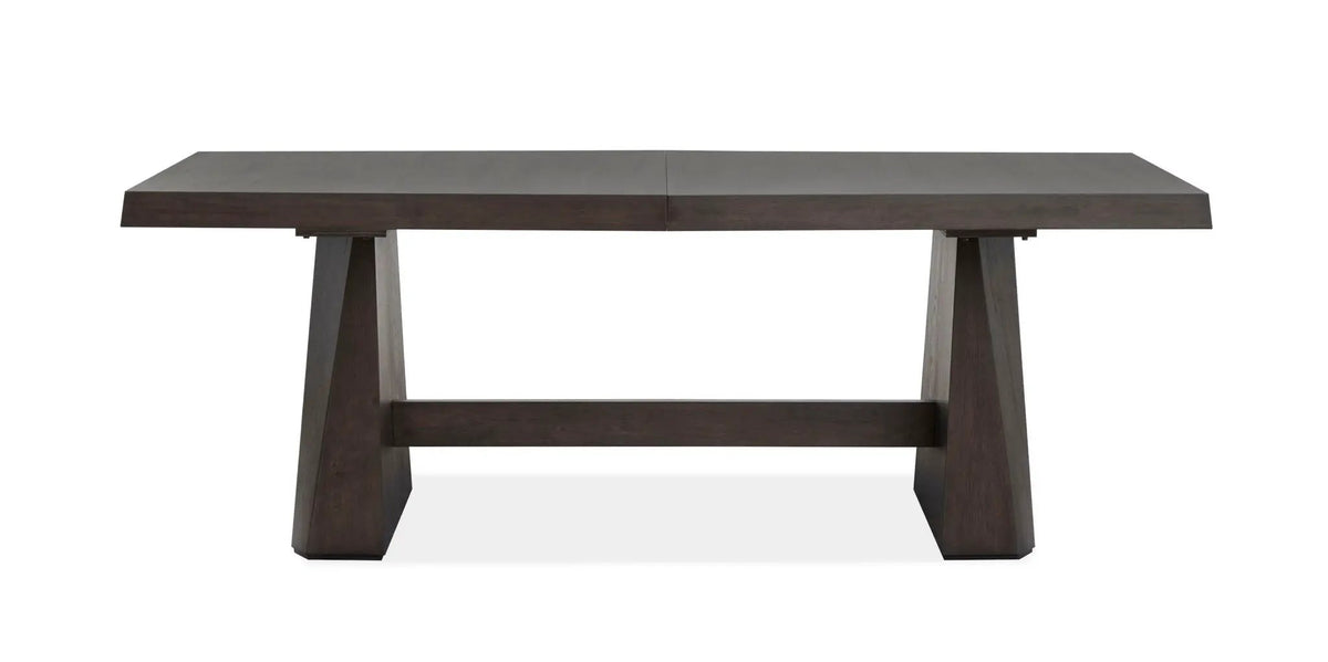 Tauren - Extendable Double Pedestal Dining Table - Coffee Bean, photo 4 of 7