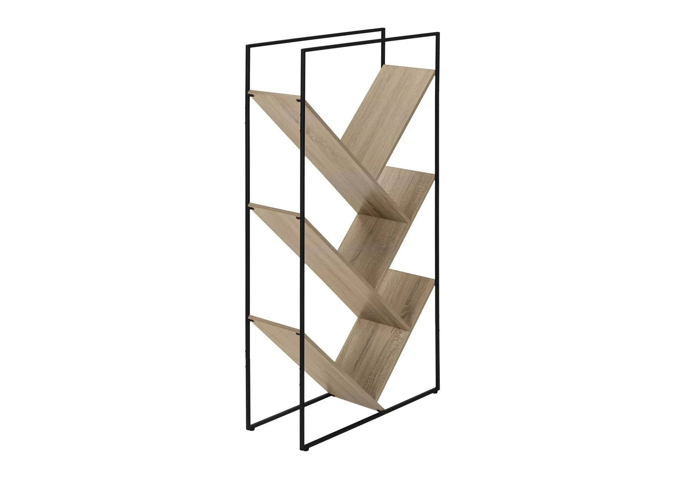 3-Tier Contemporary Bookshelf with Reclaimed Wood Finish by HouseOfZazla