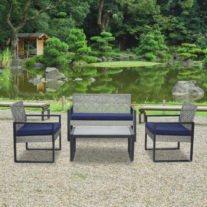 4-Piece Patio Furniture Set by HouseOfZazla
