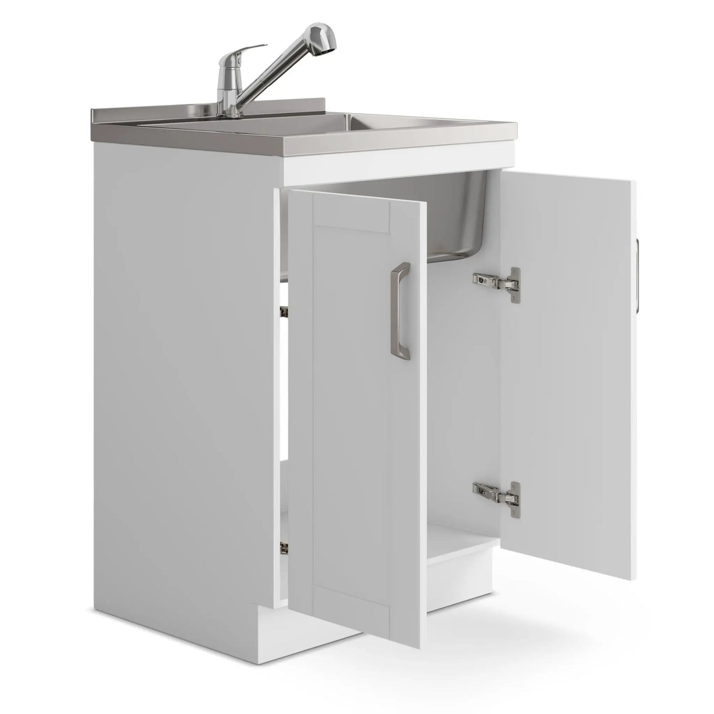 Kyle - Laundry Cabinet & Faucet And Stainless Steel Sink by HouseOfZazla