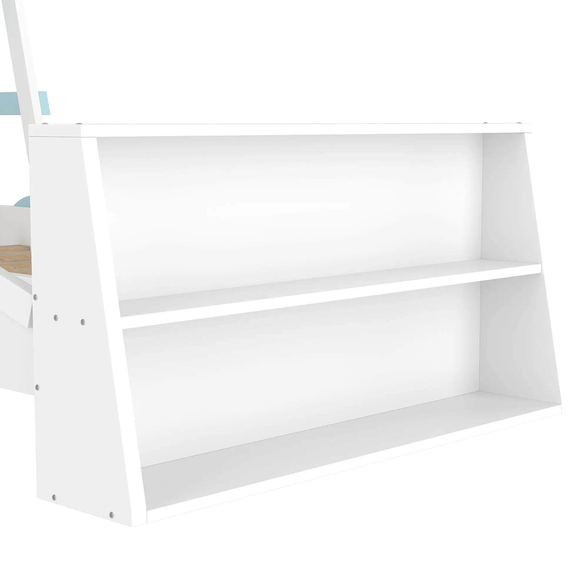 Twin Size Car Bed with Storage Shelves by HouseOfZazla