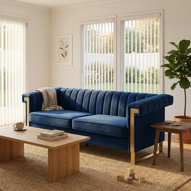 FX-P81B-BU (834-53 Sofa) by HouseOfZazla