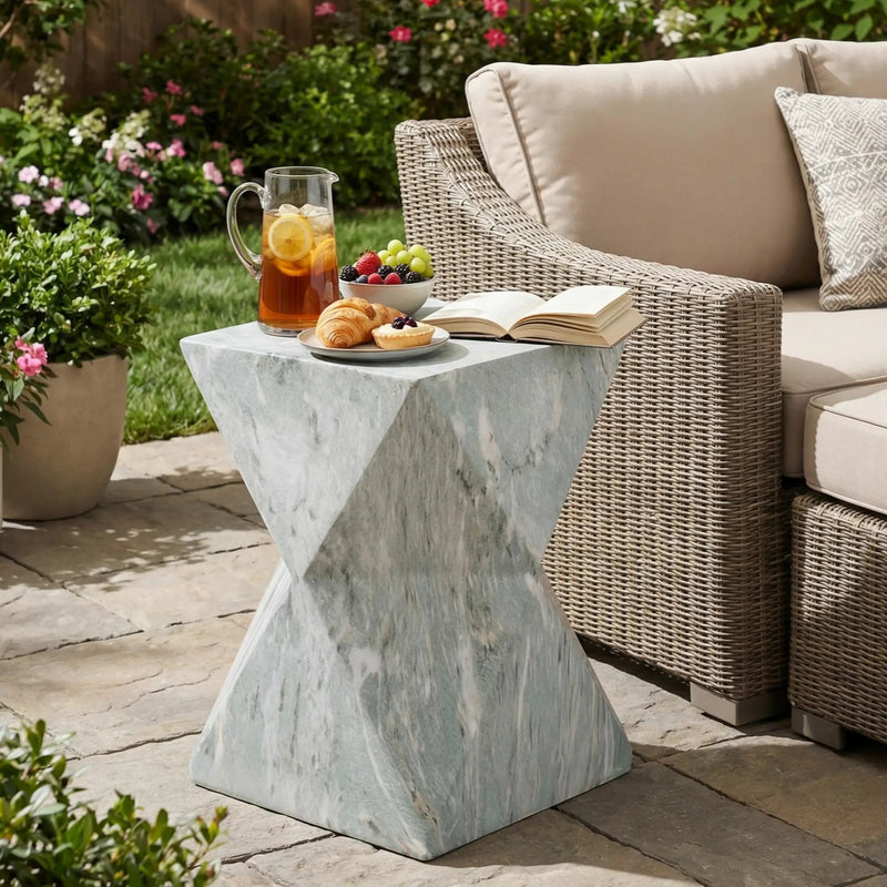 Modern Geometric Hourglass Accent Table by HouseOfZazla