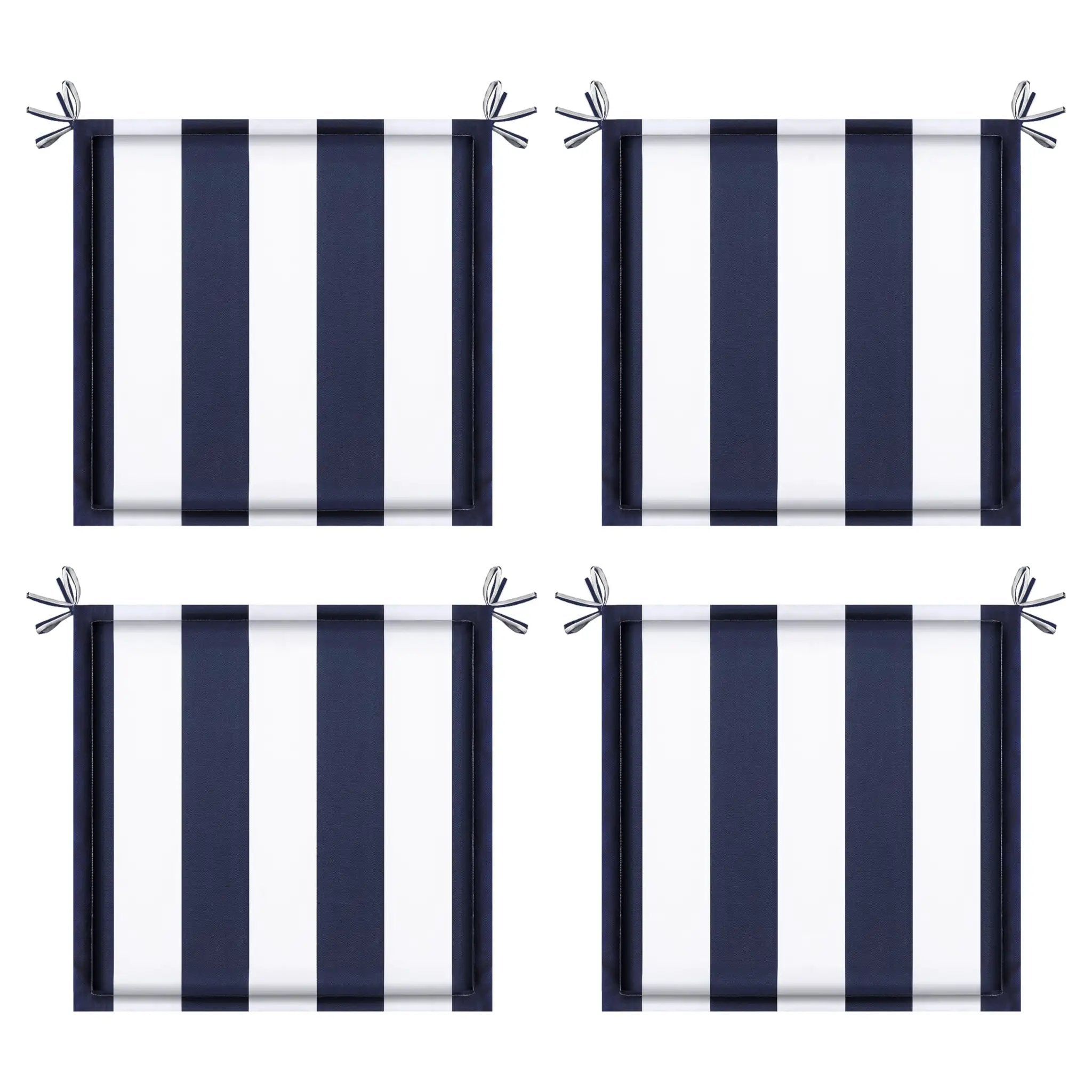 4PCS Outdoor Patio Seat Cushion Replacement with Ties by HouseOfZazla