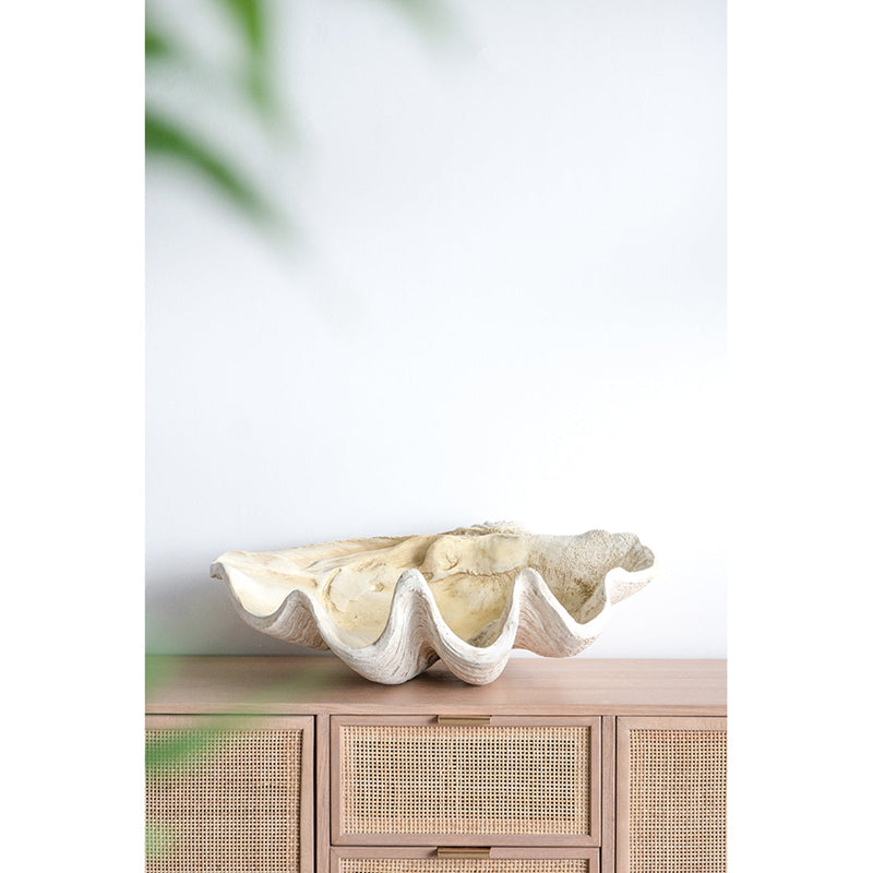 Large Clam Shell Accent 25.3x16.5x8.5" by HouseOfZazla