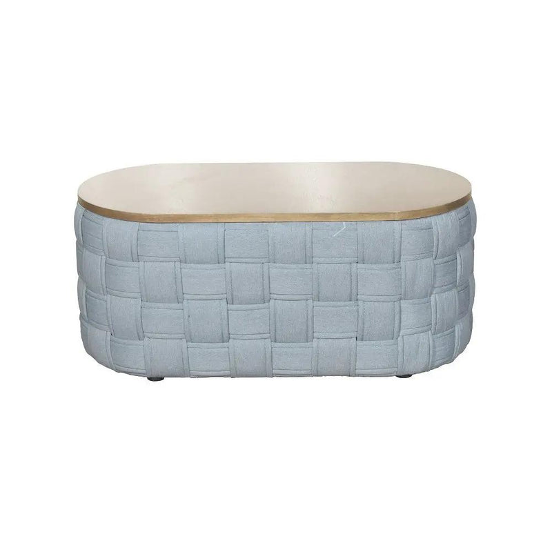 Saree - Coffee Table - Light Teal Chenille by Unique Piece Furniture