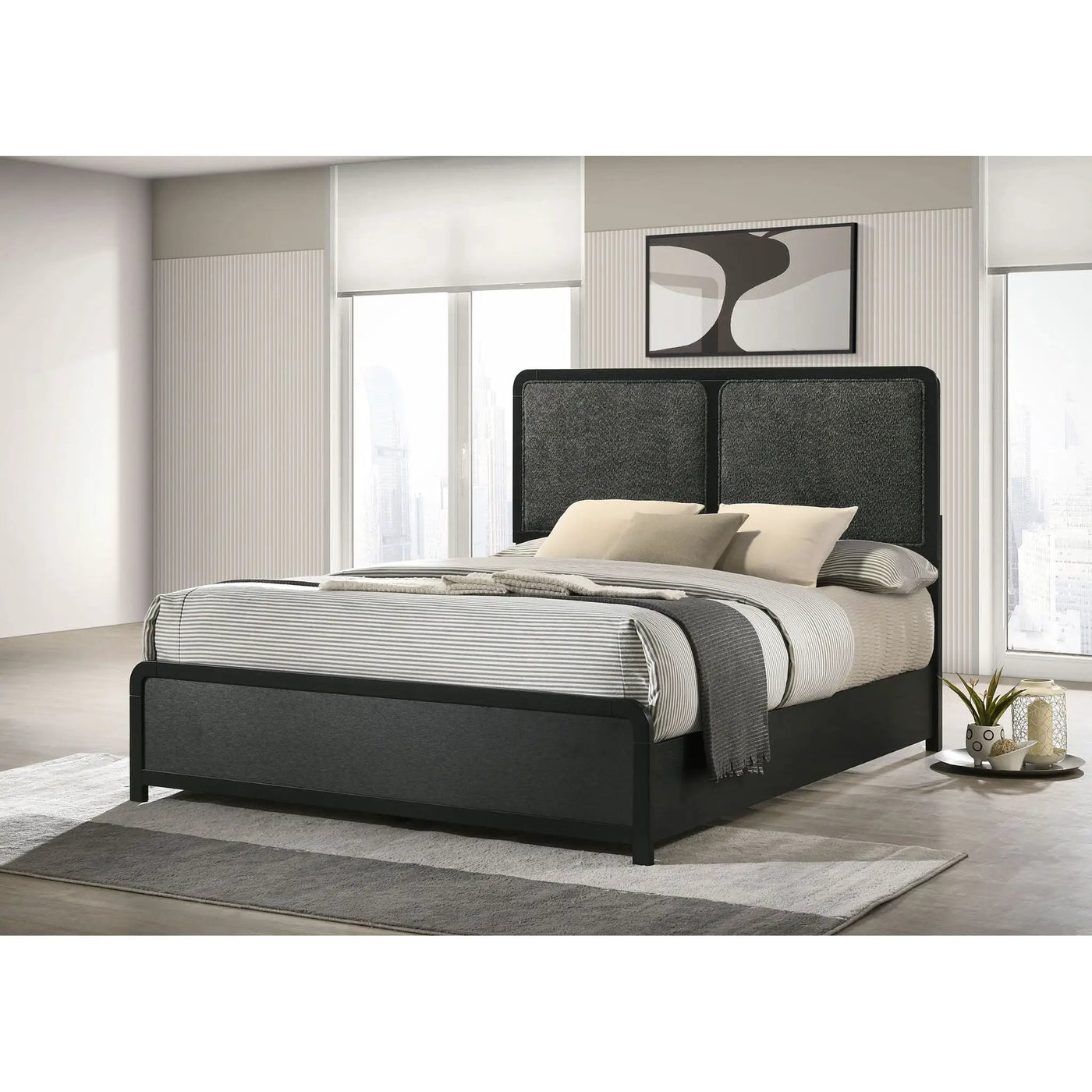 Burton - Bed With Upholstered Headboard by HouseOfZazla