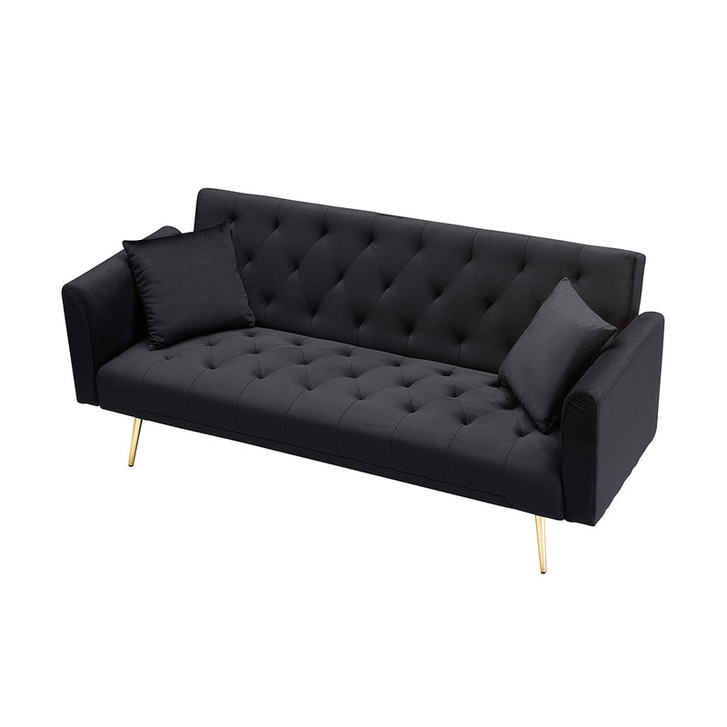 71-inch Foldable Double Sofa with American Retro Style by HouseOfZazla
