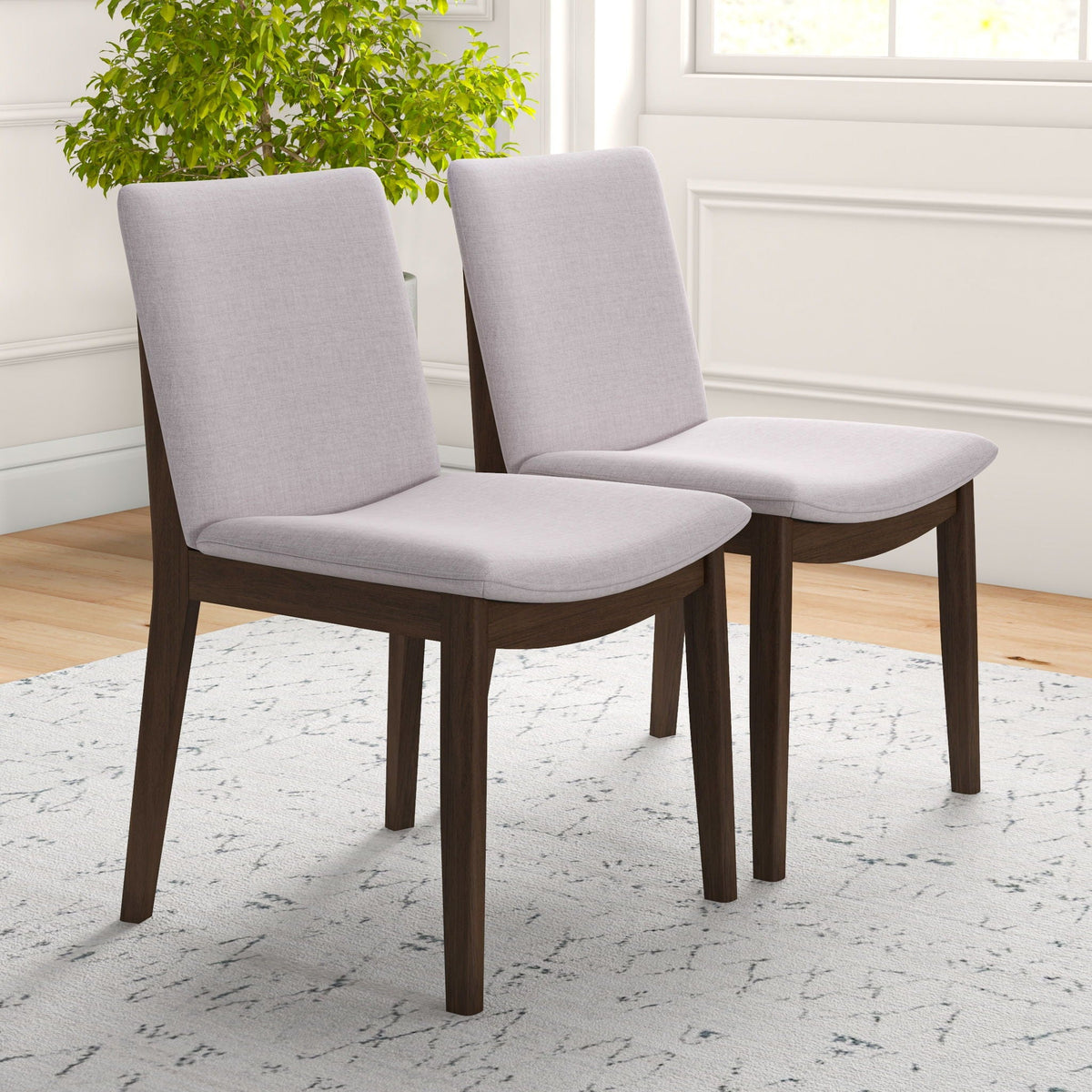Laura - Mid-Century Modern Solid Wood Dining Chair (Set of 2), photo 22 of 35