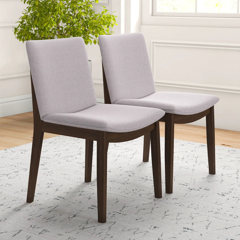 Laura - Mid-Century Modern Solid Wood Dining Chair (Set of 2) by HouseOfZazla