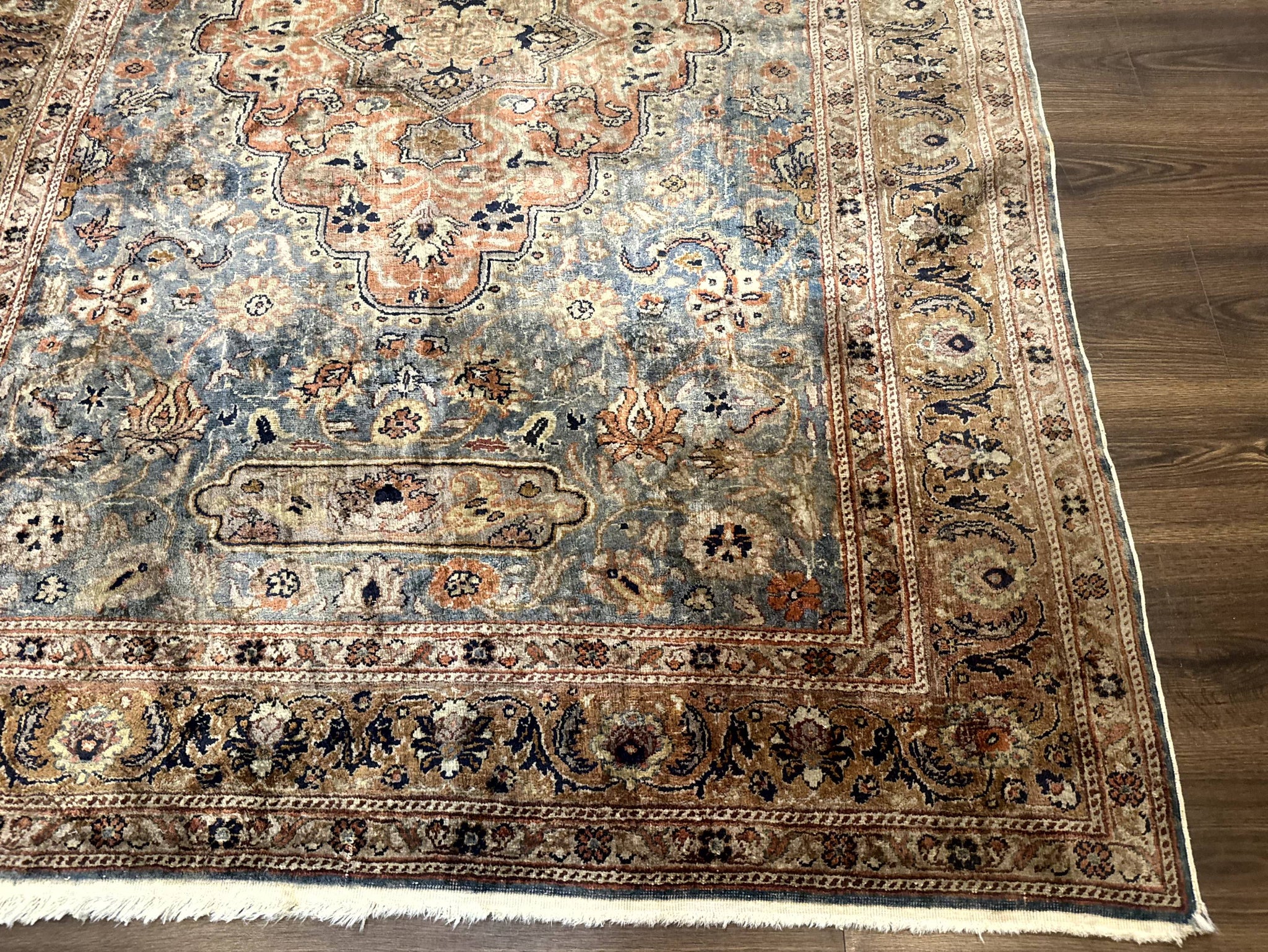 Silk Turkish Kayseri Rug 5x7, Light Blue by Jewel Rugs