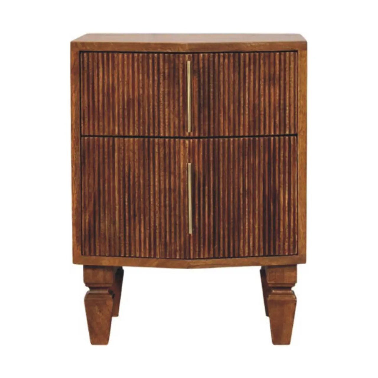 Solid Wood Louvre Bedside Unit by HouseOfZazla