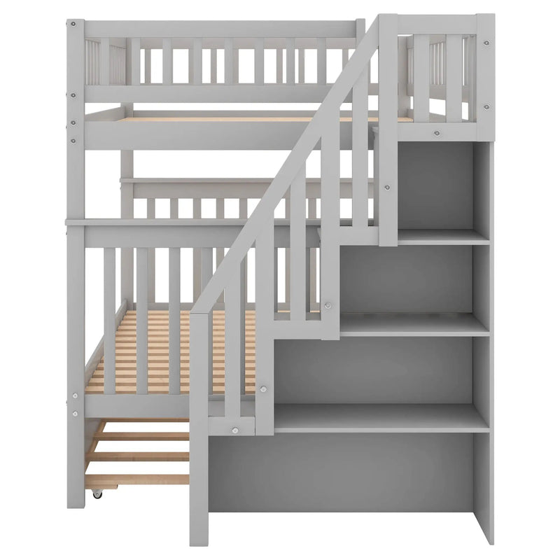 Bunk Bed With Staircase by HouseOfZazla