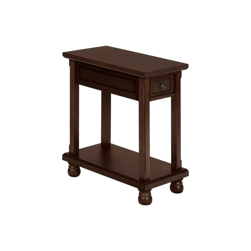 Accent End Table, Storage Drawer, Traditional - Espresso by Unique Piece Furniture