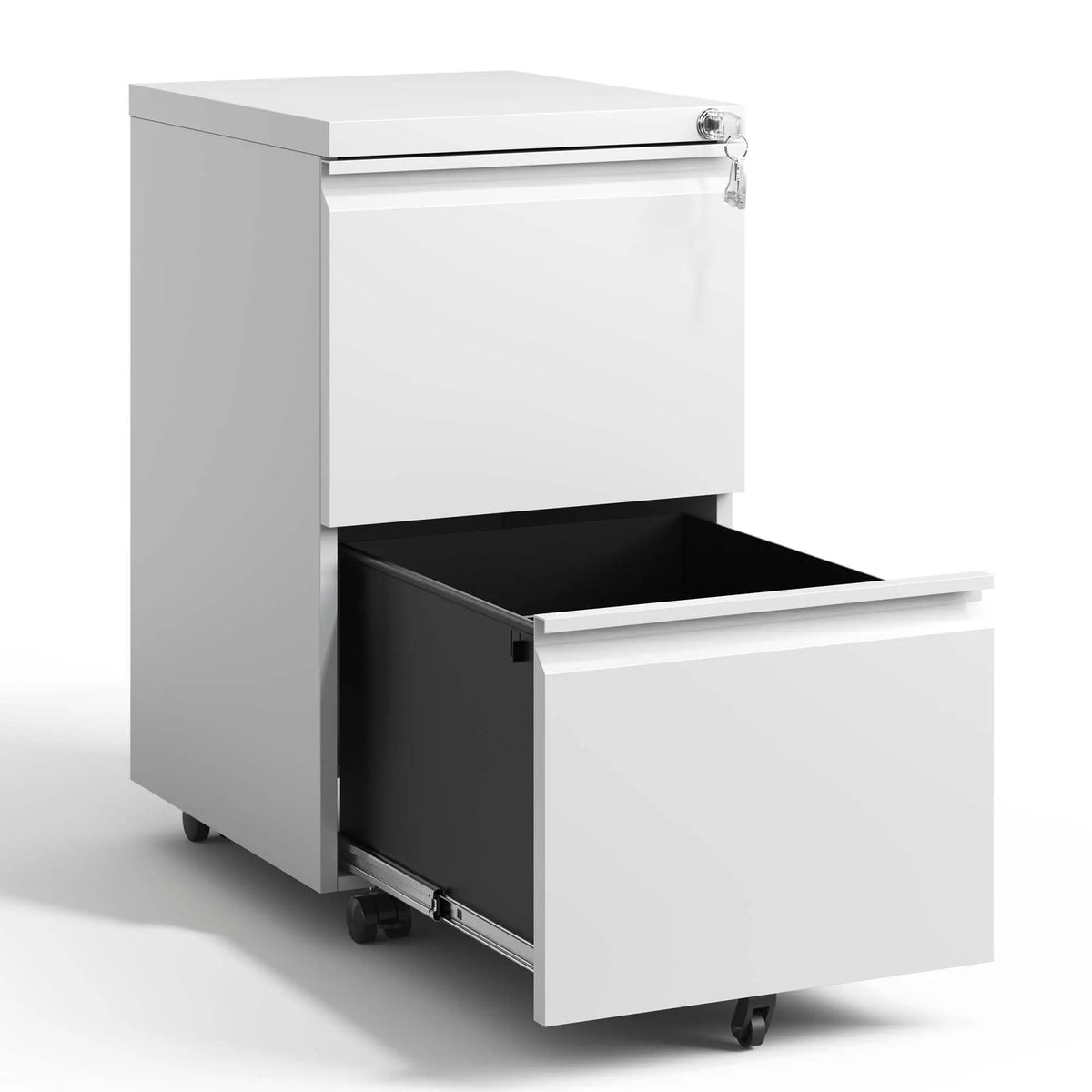Metal Drawer Mobile File Cabinet With Lock For Home Office Organizer by HouseOfZazla