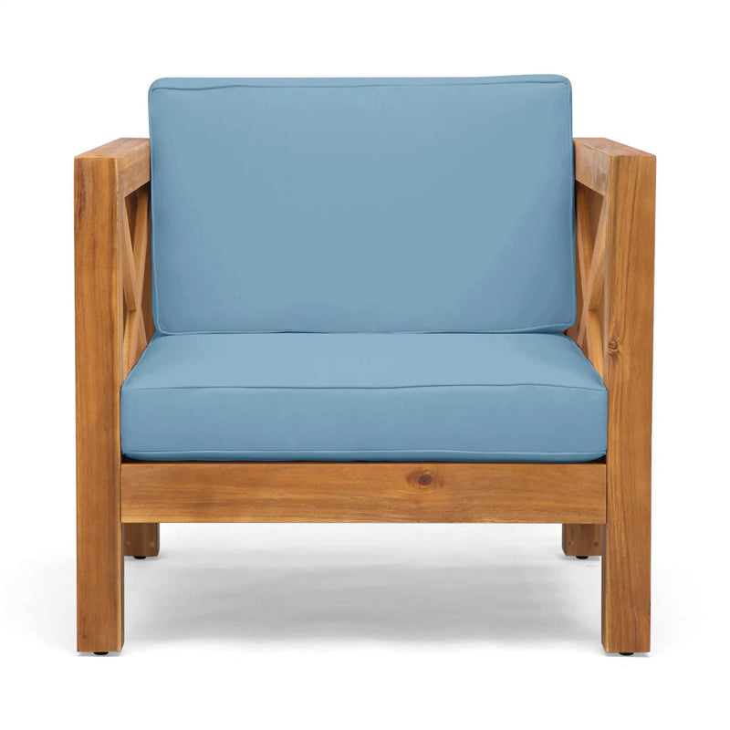 Brava Mid-Century Modern Club Chair with Water Resistant Cushions by HouseOfZazla