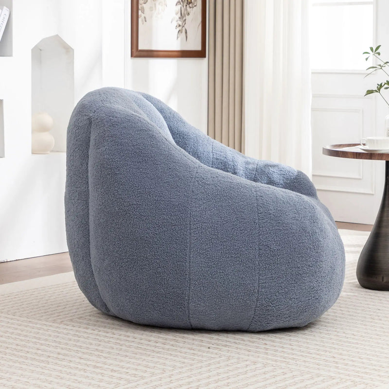 Comfy Bean Bag Chair With Memory Foam Filler, Tufted Soft by Unique Piece Furniture