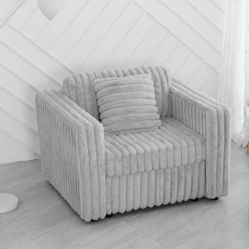44.9" Modular Sofa Single - Light Gray by HouseOfZazla