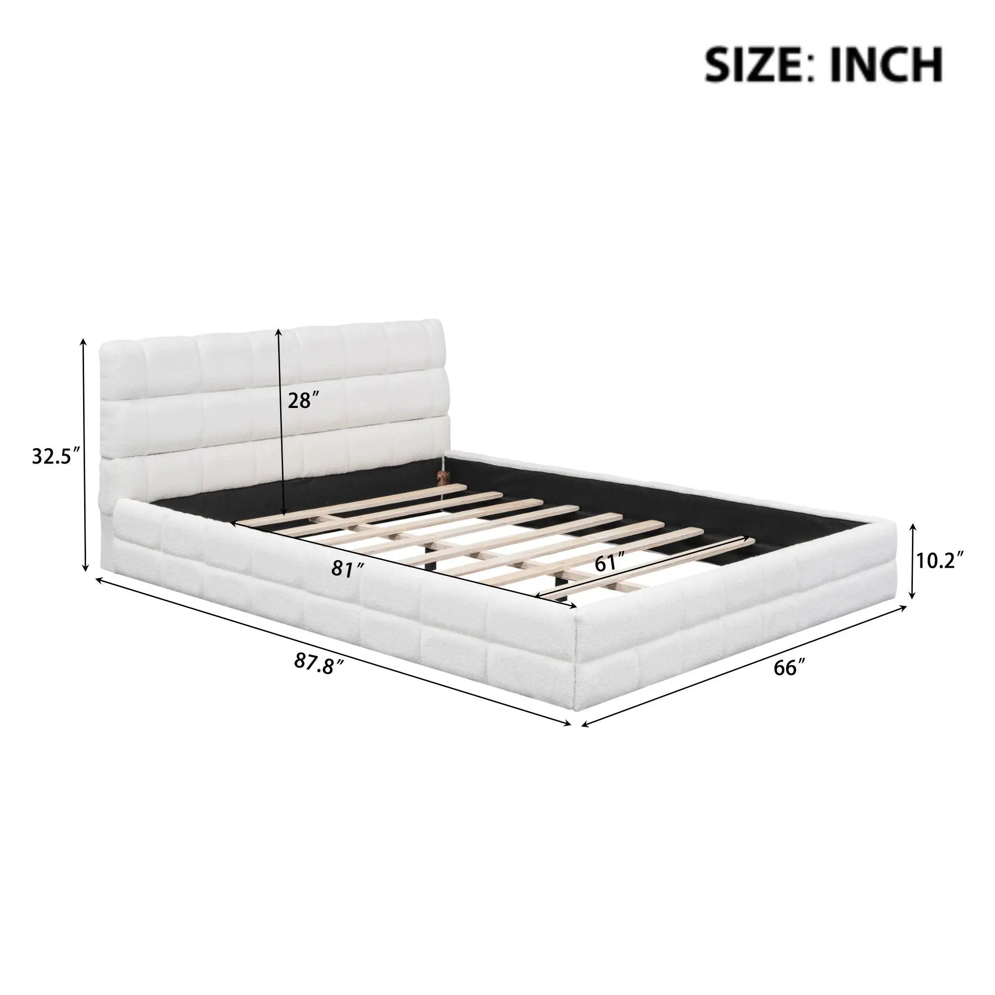 Upholstered Platform Bed With Headboard by Unique Piece Furniture