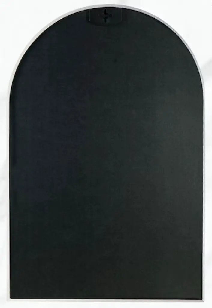 24x36 Inch Gold Metal Framed Arched Mirror by BLAKHOM