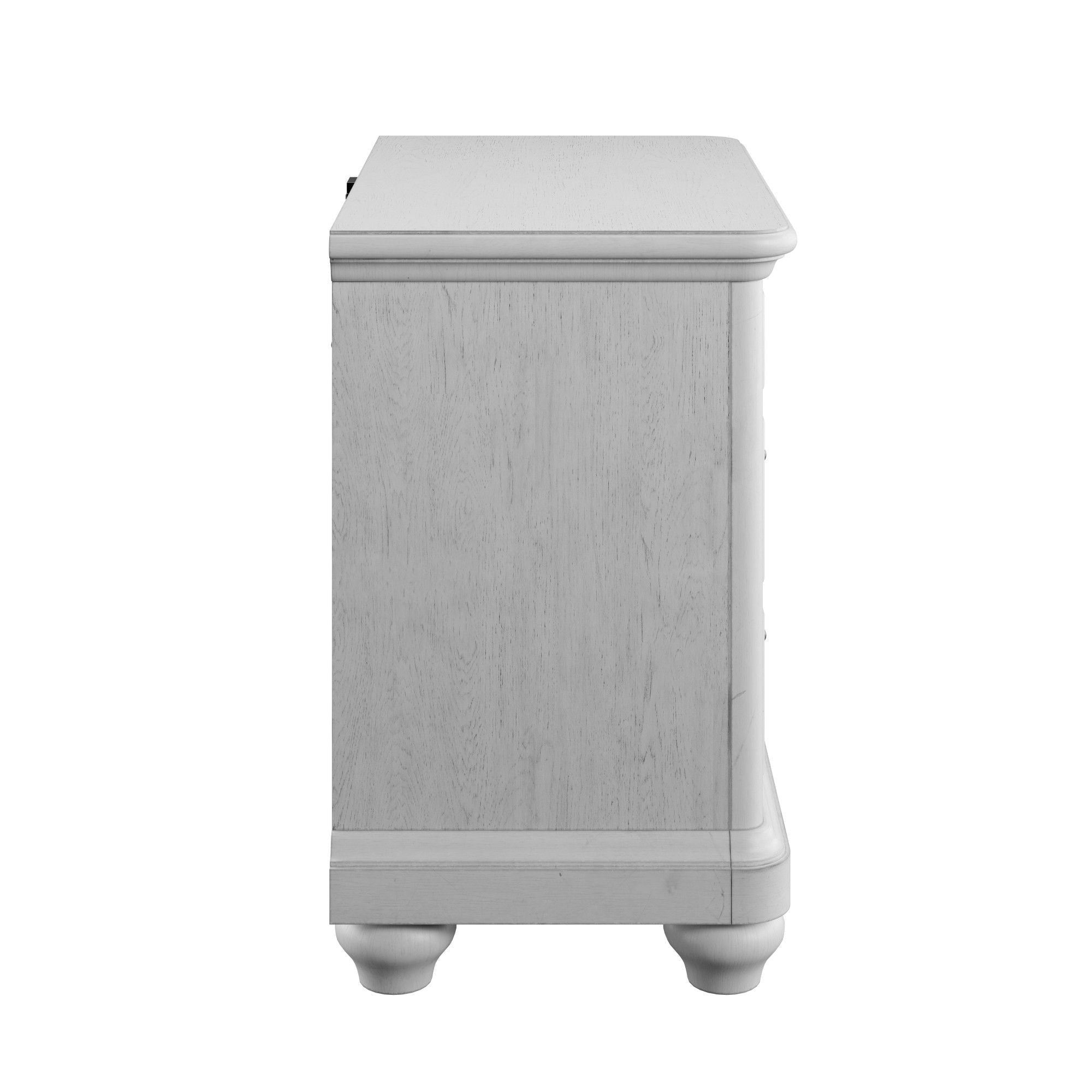 3 Drawer Nightstand With USB - Gray - Wood by Unique Piece Furniture