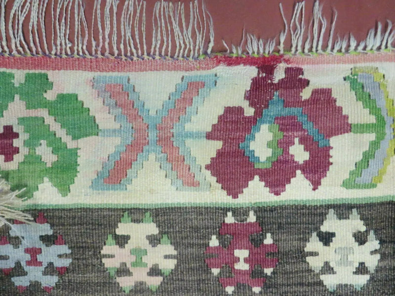 7' X 9' Vintage Turkish Kilim Handmade Flat Weave Wool Rug Veg Dye Nice by Jewel Rugs
