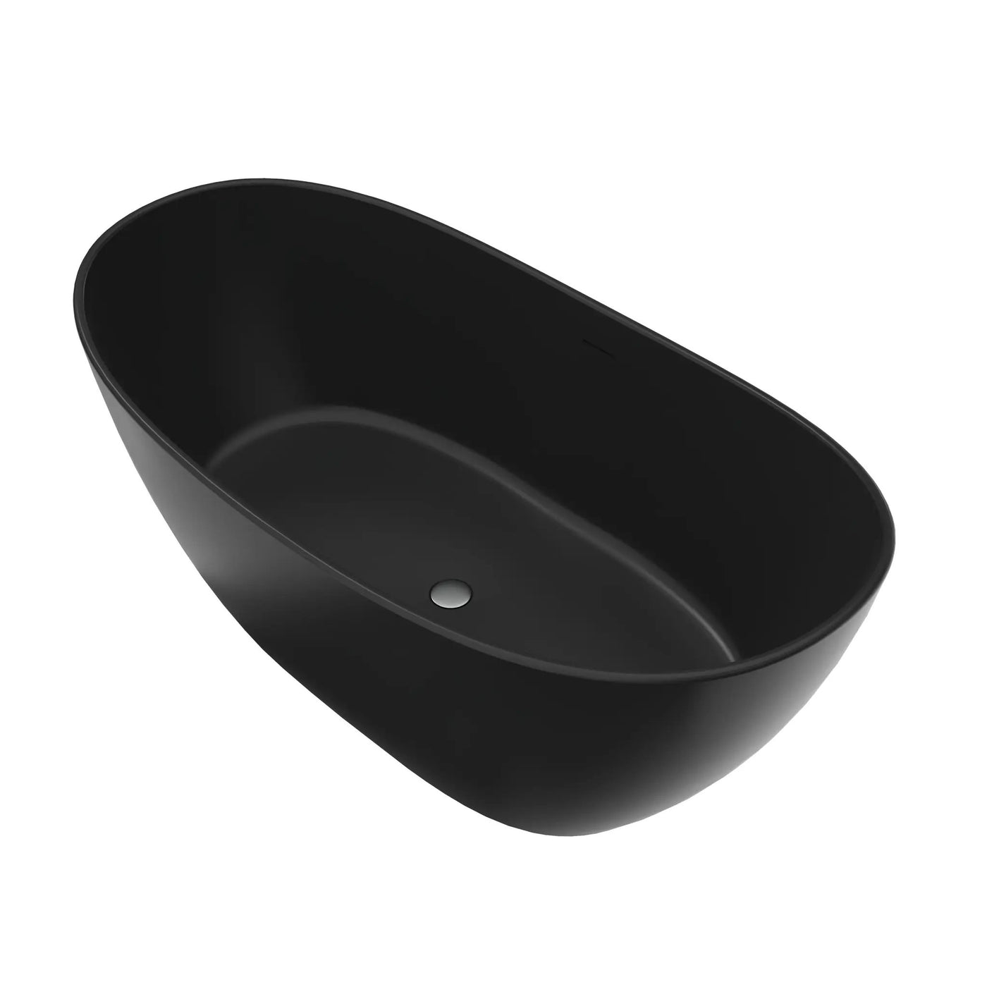 65 Inch Artificial Stone Solid Surface Freestanding Bathroom Bathtub by HouseOfZazla