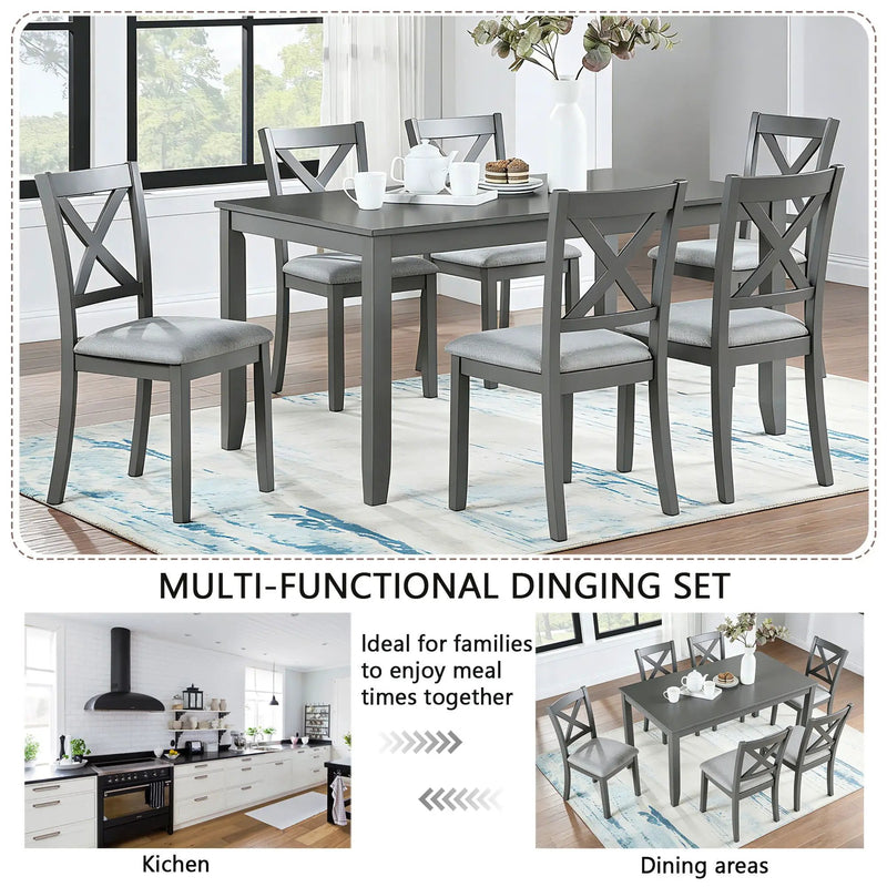 Kitchen Dining Set, Rectangular Dining Table by Unique Piece Furniture