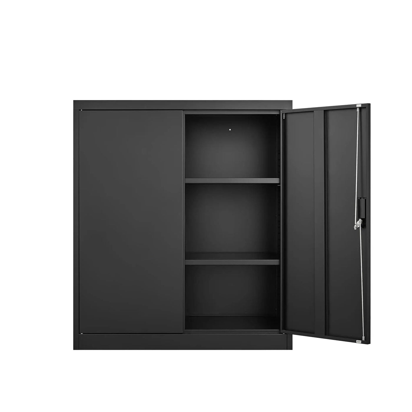 Metal Storage Cabinet With Locking Doors And Adjustable Shelf, Folding Filing Storage Cabinet, Folding Storage Locker Cabinet For Home Office, School, Garage by HouseOfZazla
