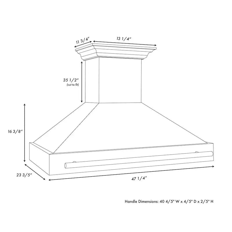 ZLINE 48" Autograph DuraSnow White Range Hood 8654SNZ-WM48-G by Farmhouse Kitchen and Bath