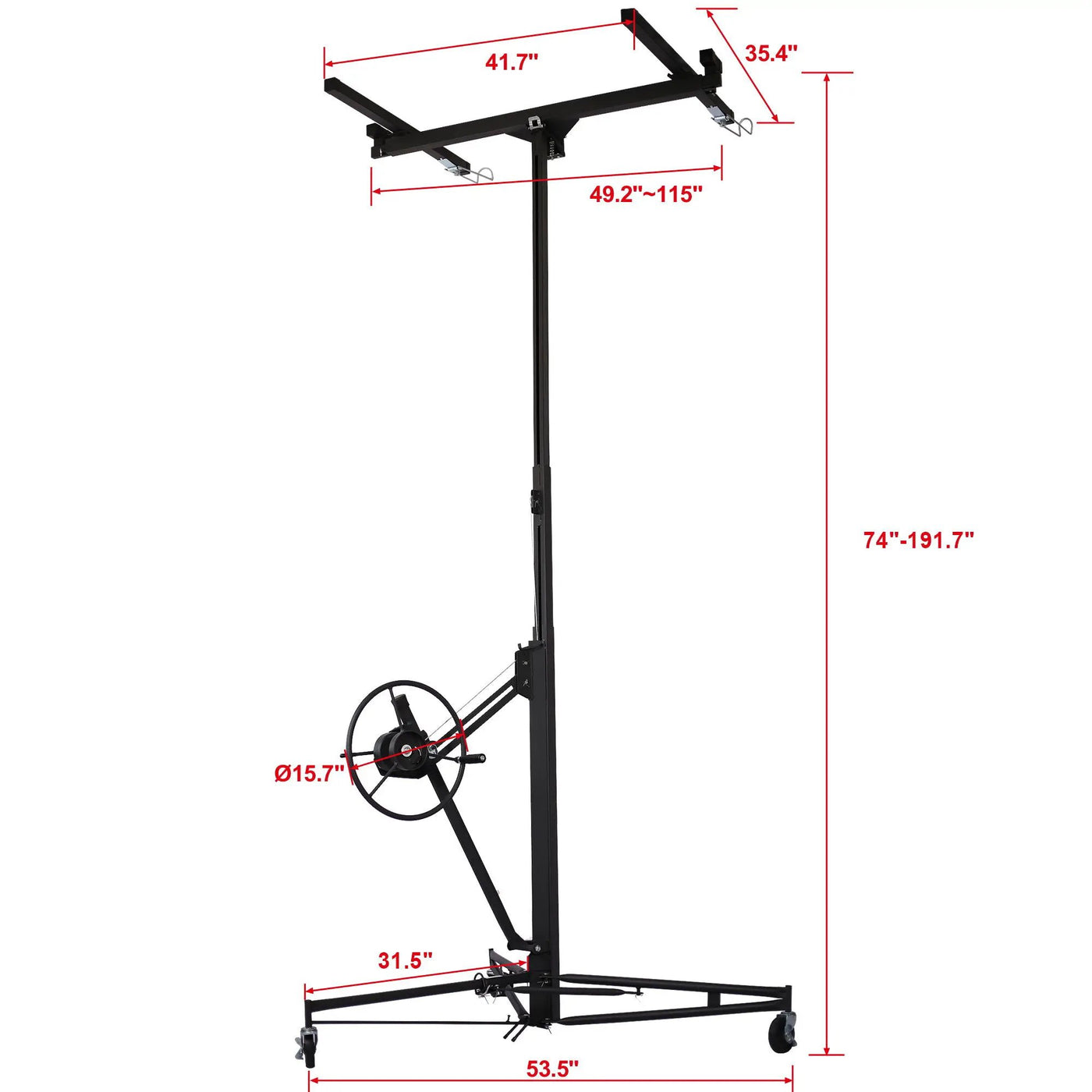 Heavy Duty Drywall Lift Panel Hoist with Adjustable Height by HouseOfZazla