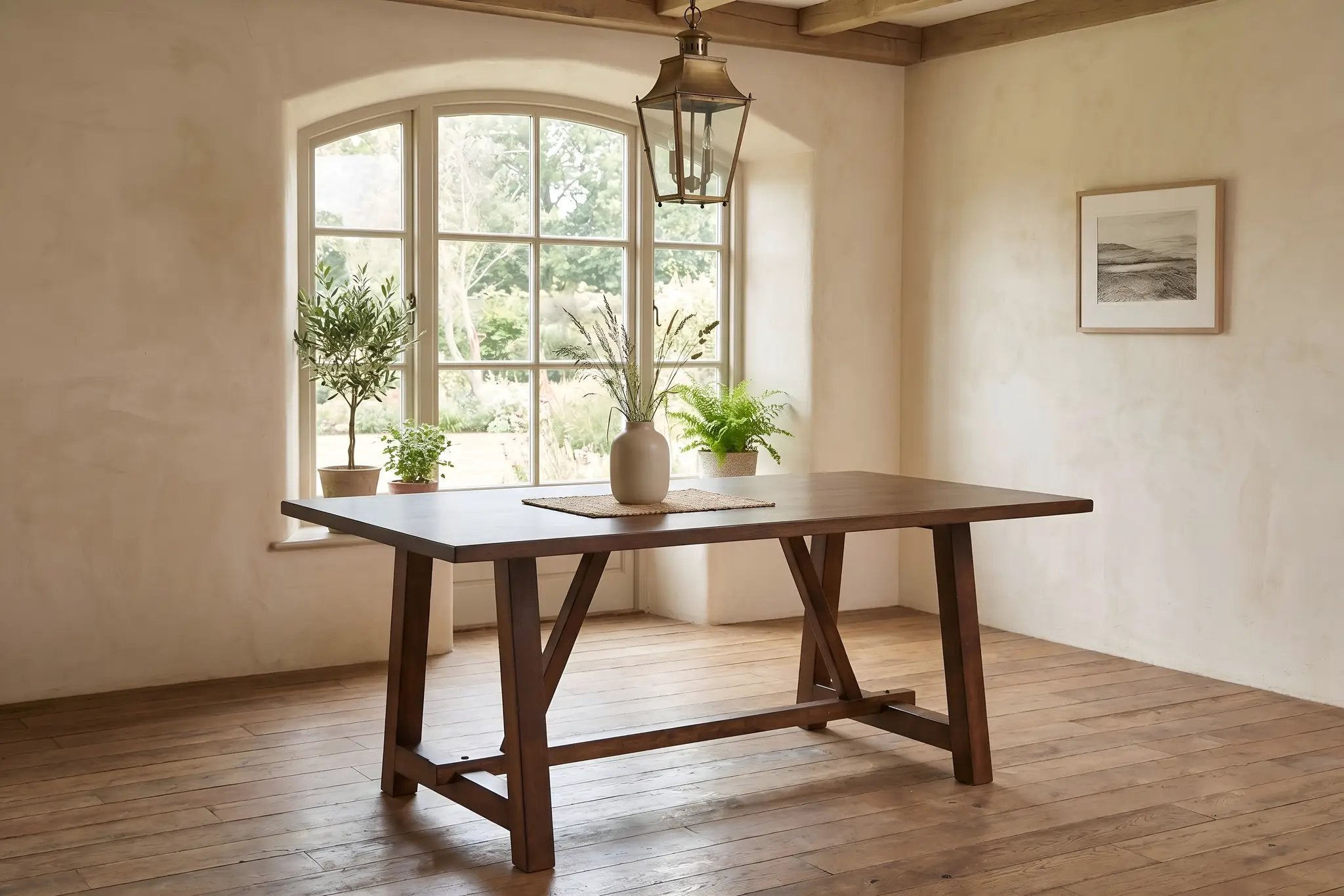 Farmhouse Style Dark Dining Table by HouseOfZazla