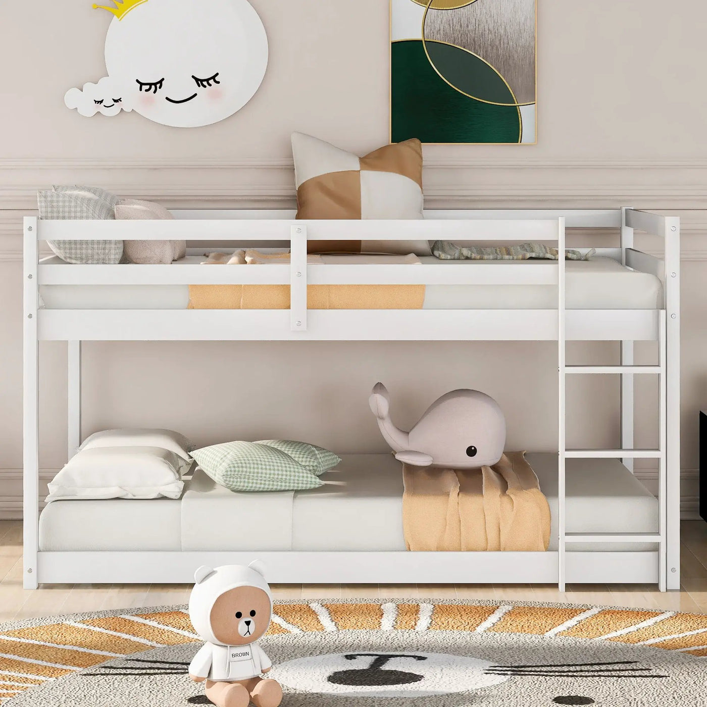 Floor Bunk Bed With Ladder by HouseOfZazla