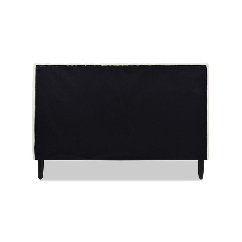 Aspen - Vertical Tufted Modern Headboard Platform Bed Set by HouseOfZazla