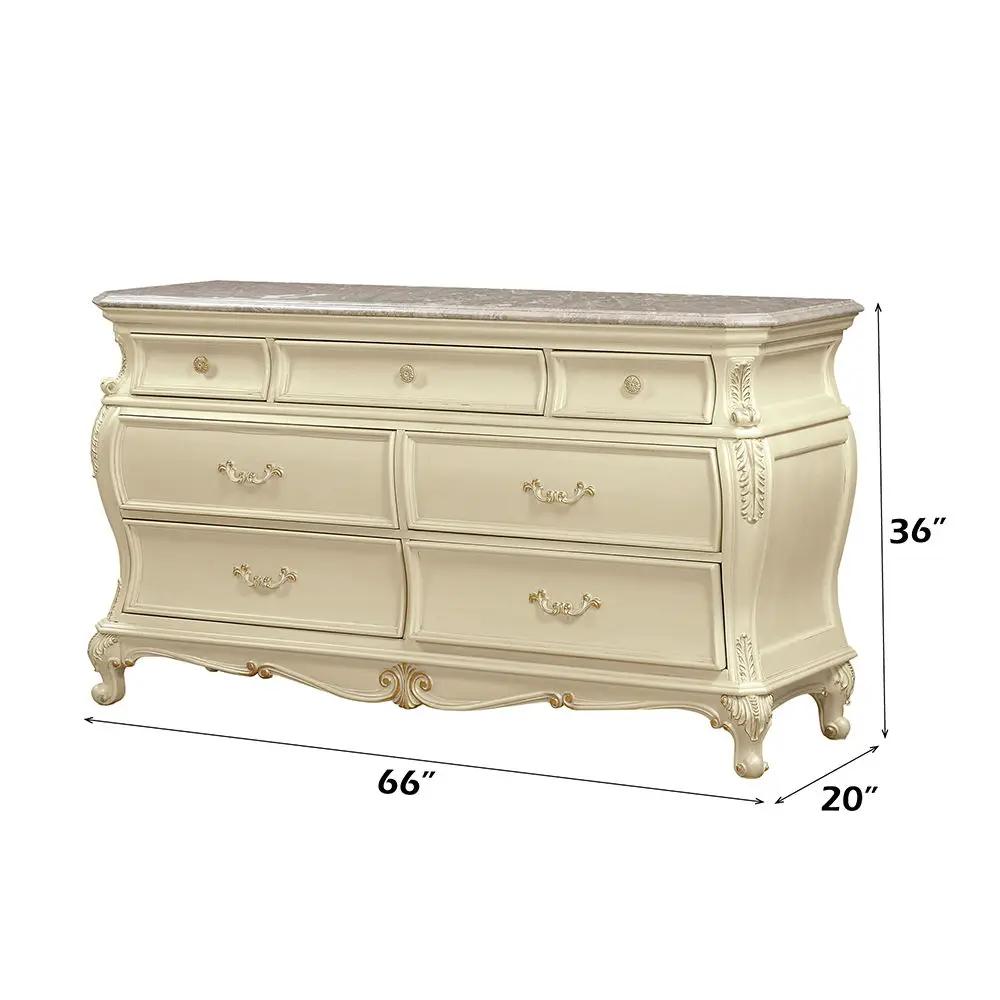 Chantelle - Dresser - Pearl White Finish by Unique Piece Furniture