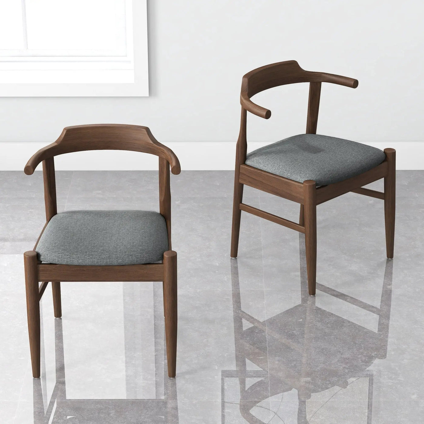 Leon - Mid-Century Modern Dining Chair (Set of 2) by HouseOfZazla