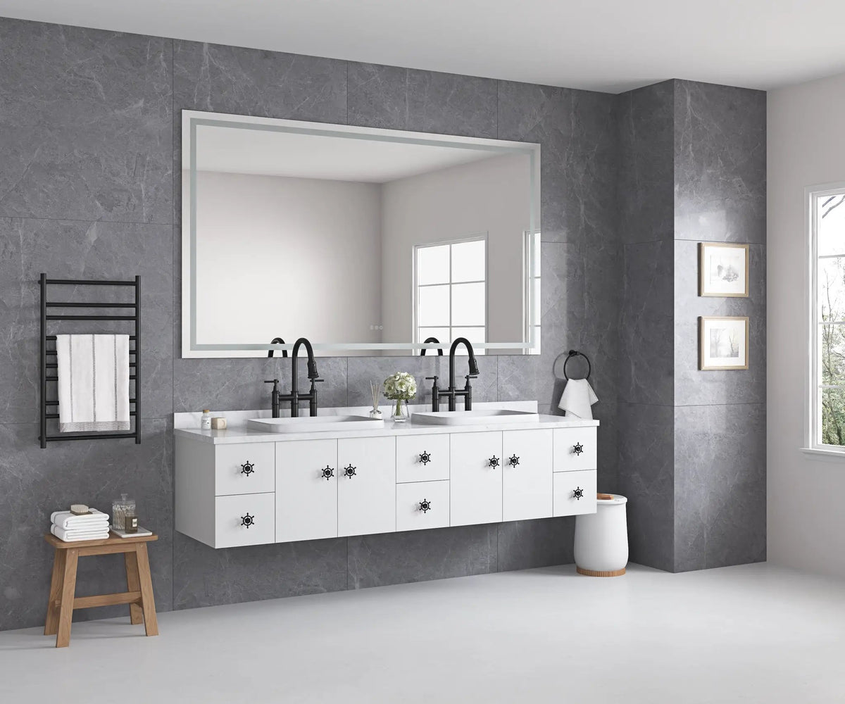 84 x 48 Inch LED Bathroom Mirror by HouseOfZazla