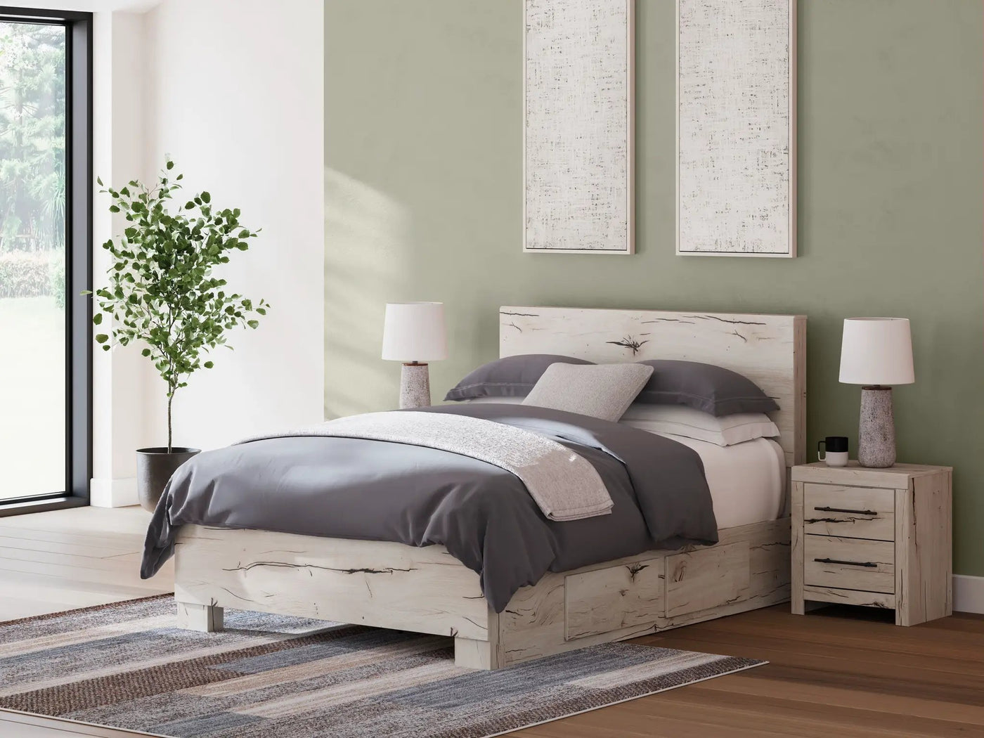 Lawroy - Panel Bed With Storage by Unique Piece Furniture