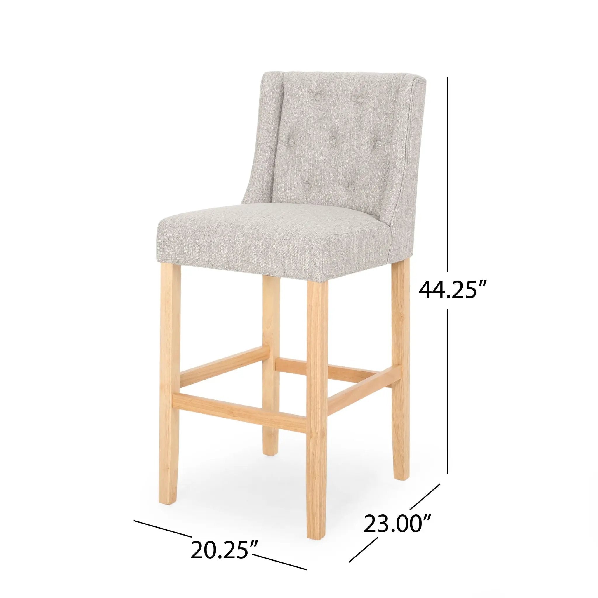 Vienna Contemporary Fabric Tufted & Wingback Counter Stools (Set of 2) by HouseOfZazla