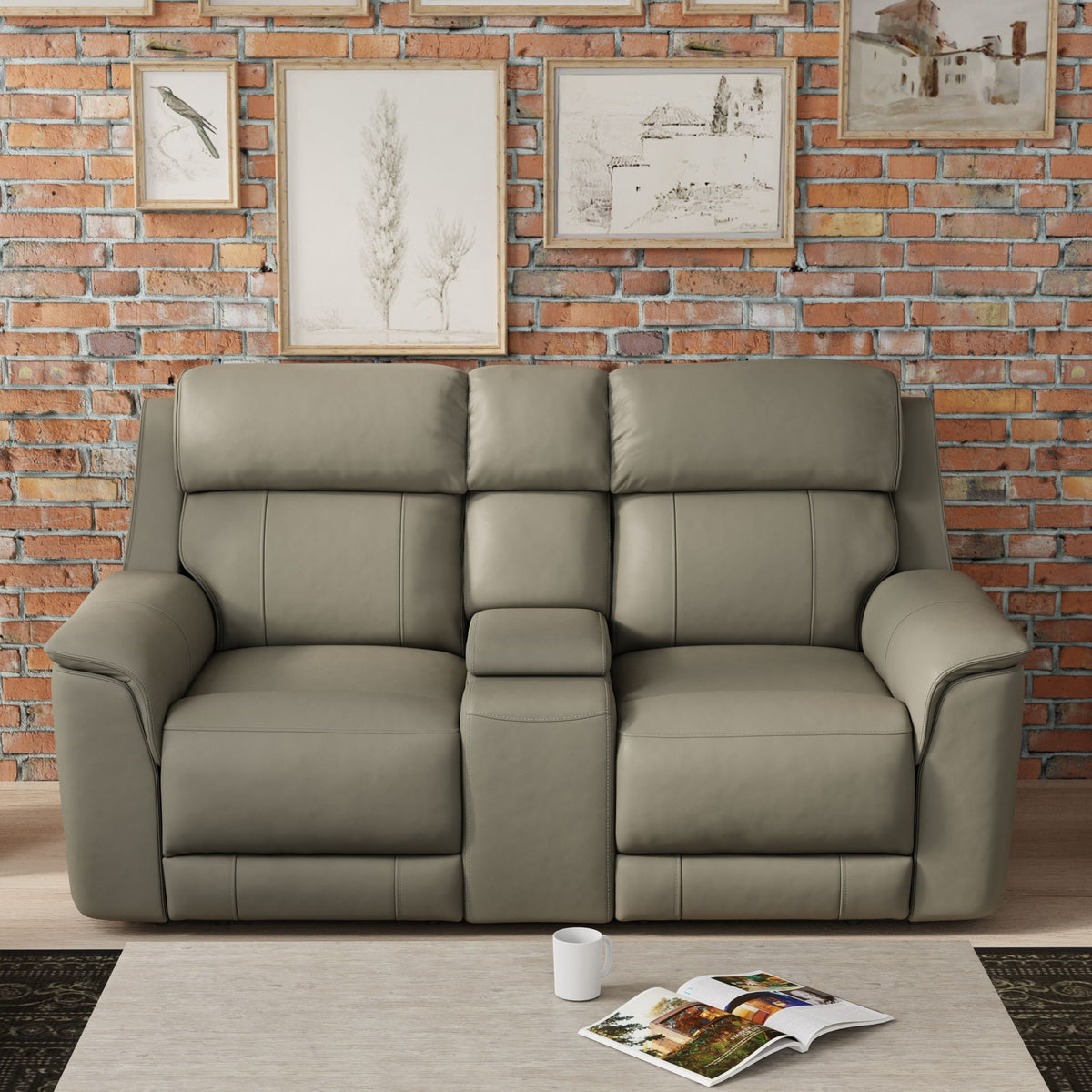 Oslo - Dual Power Reclining Loveseat With Console, photo 10 of 14