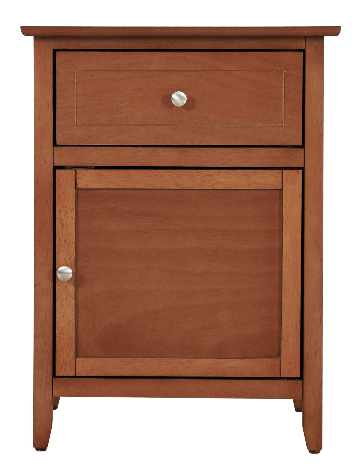 1 Drawer / 1 Door Nightstand with Durable Wood Construction - Multiple Colors, photo 22 of 37