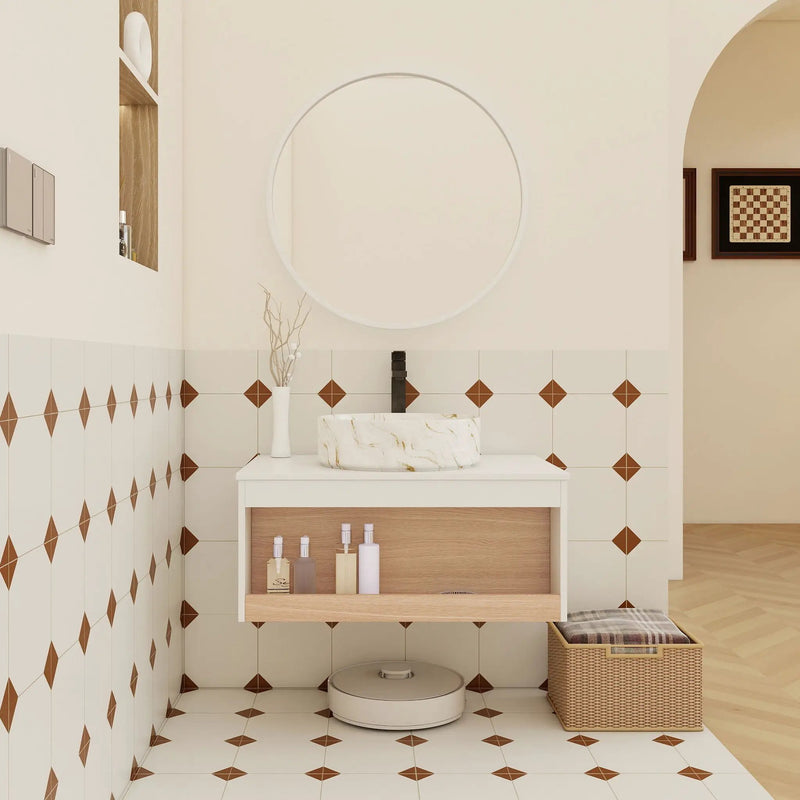 Floating Bathroom Vanity With Vessel Sink by HouseOfZazla