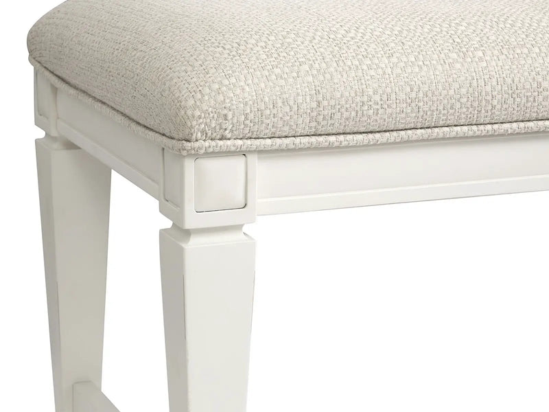Willowbrook - Upholstered Bench - Egg Shell White by Unique Piece Furniture