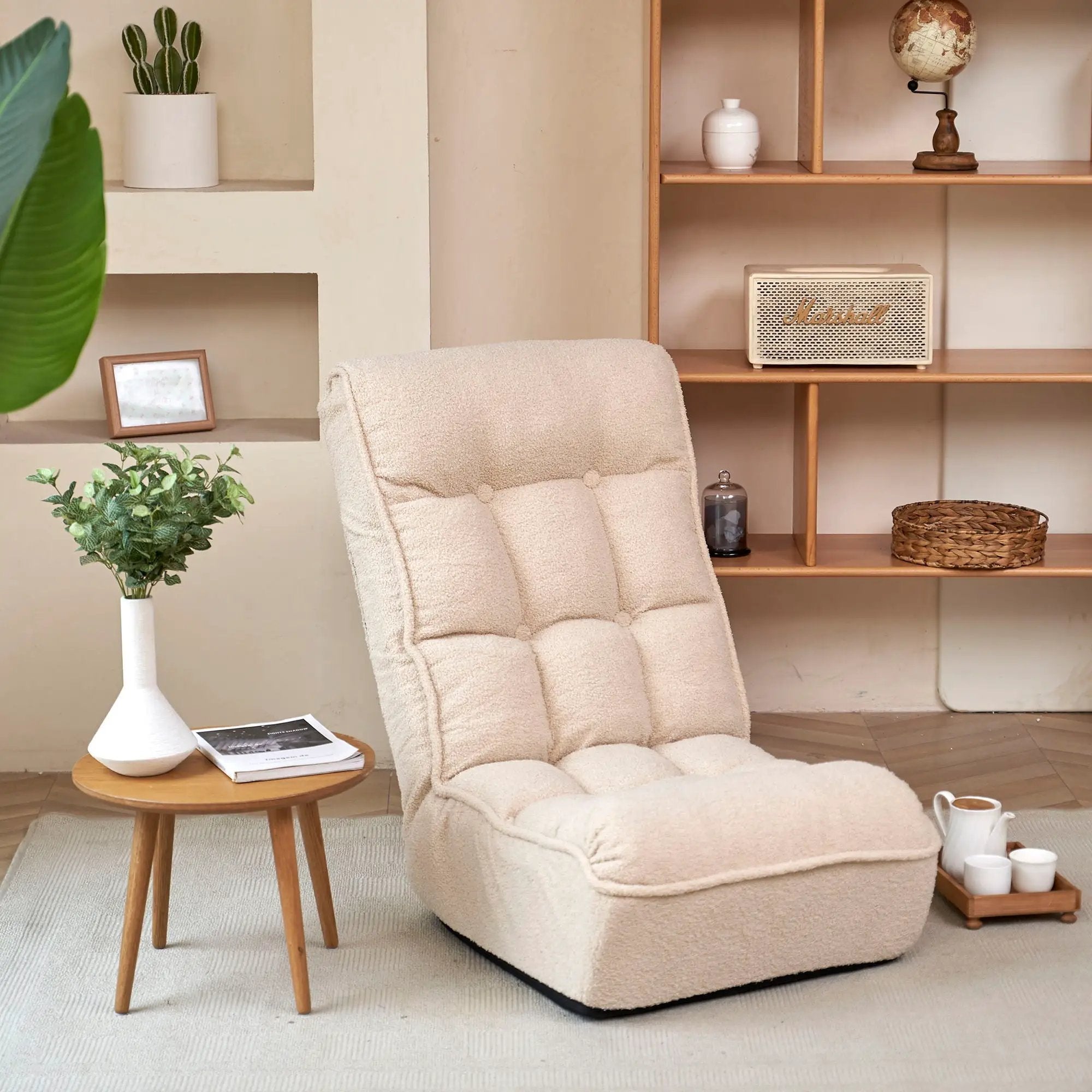Reclining Japanese Chair Lazy Sofa Tatami Balcony Adjustable Chair by Unique Piece Furniture