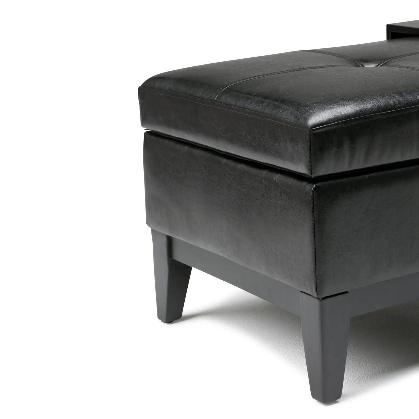 Oregon - Contemporary Storage Ottoman Bench With Tray by HouseOfZazla