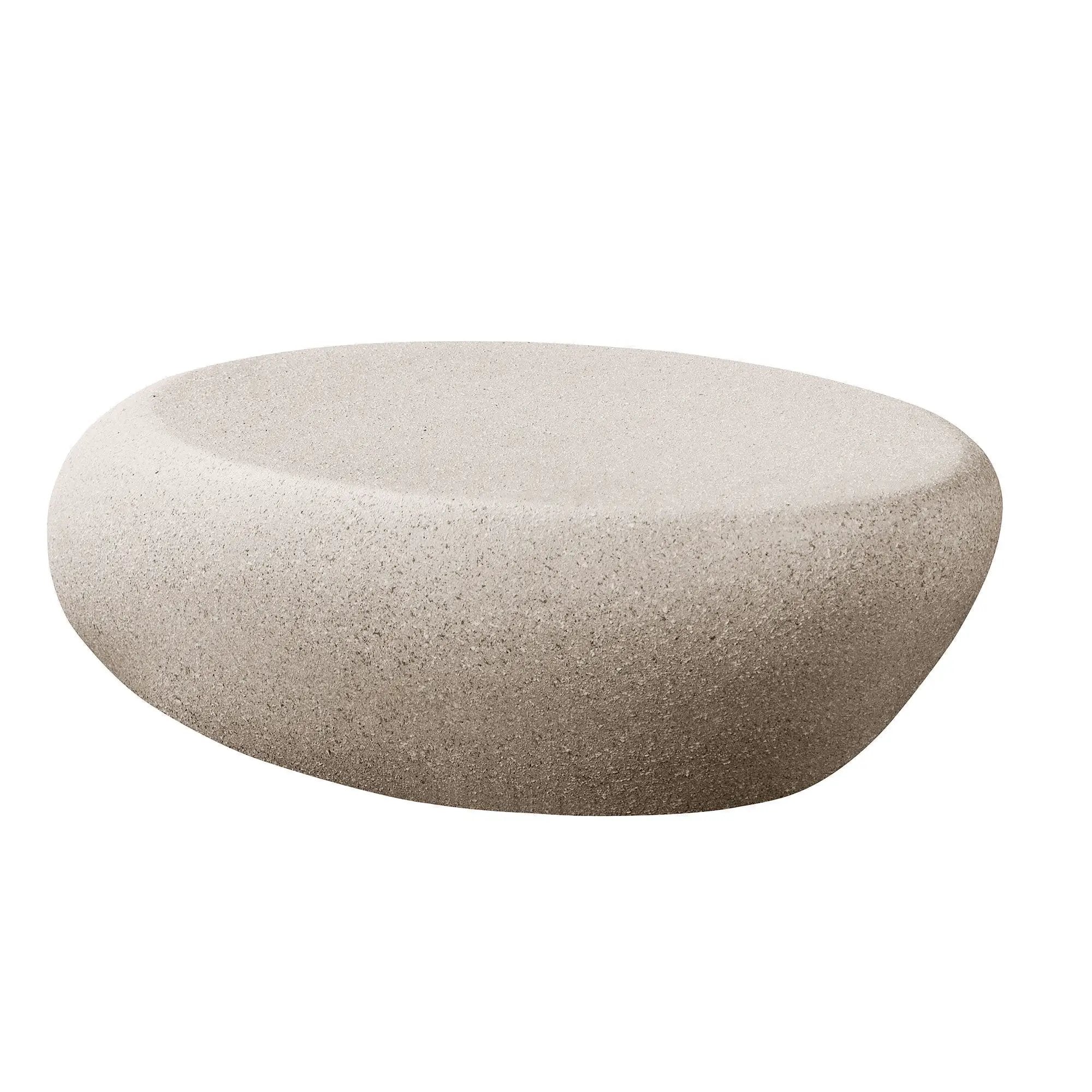 43.31'' Fiberglass Elliptical Coffee Table for Living Room by HouseOfZazla