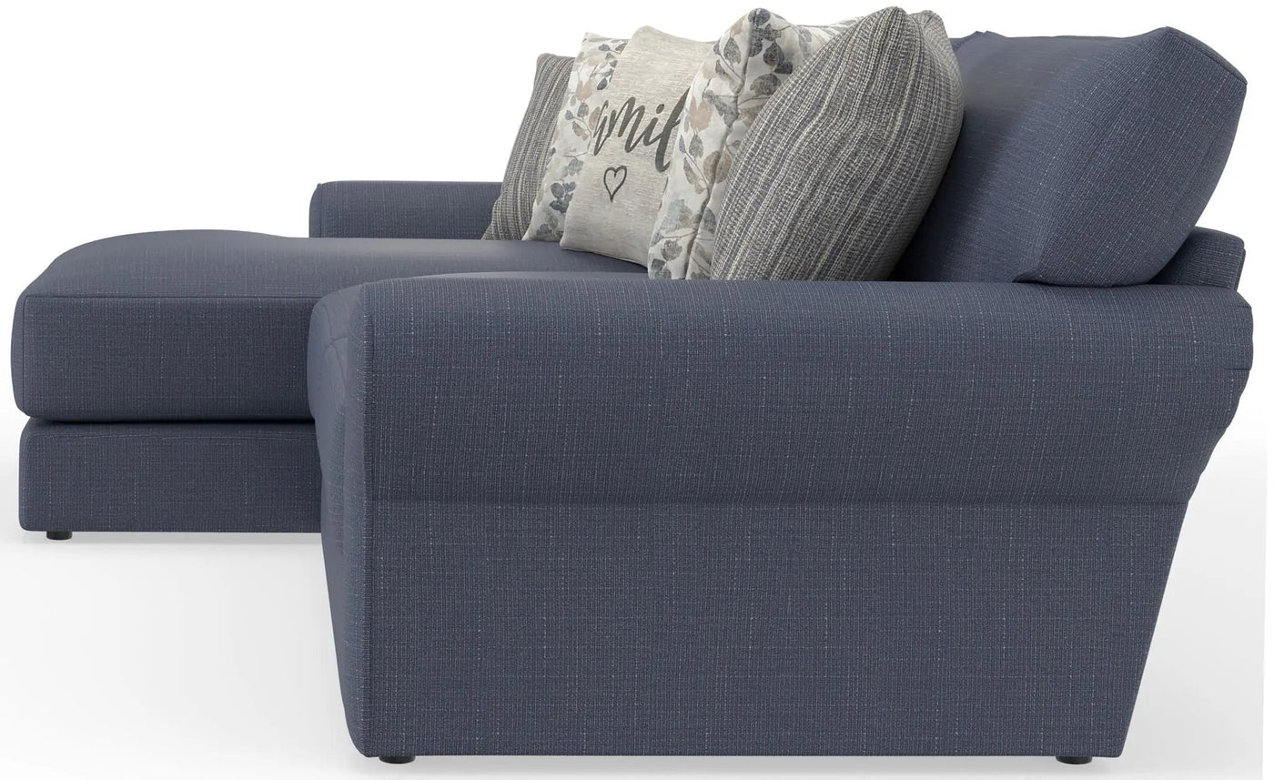 Cape May - Sofa Chaise With Comfort Coil Seating And 5 Accent Pillows Included by Unique Piece Furniture