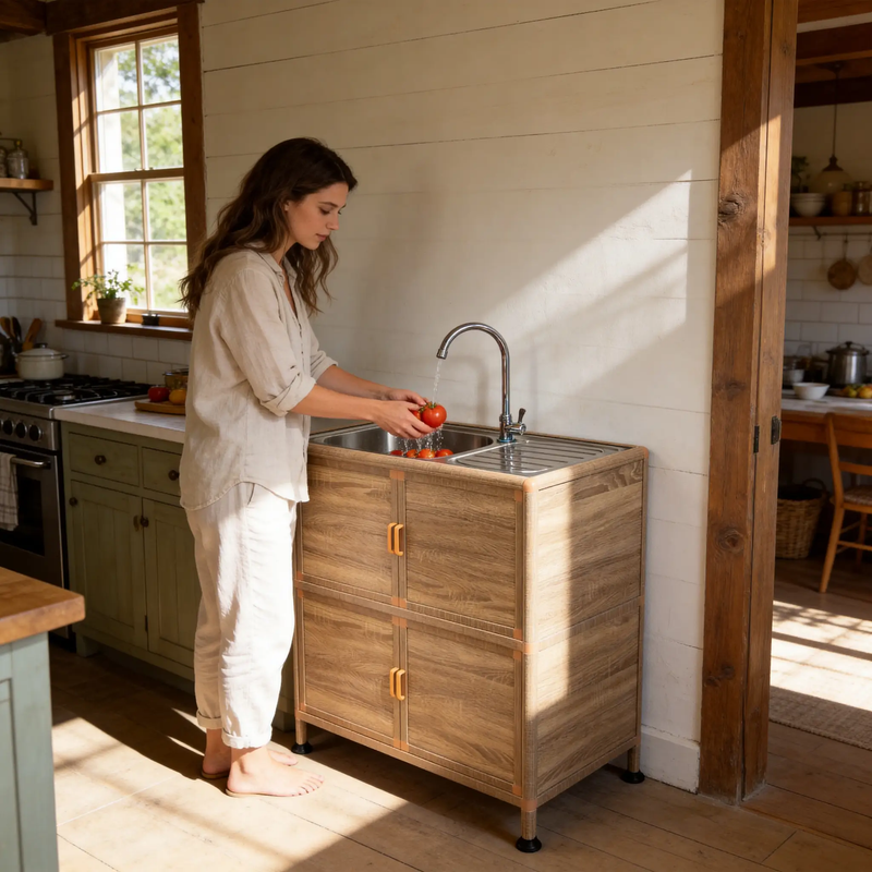 Utility Sink with Cabinet by HouseOfZazla