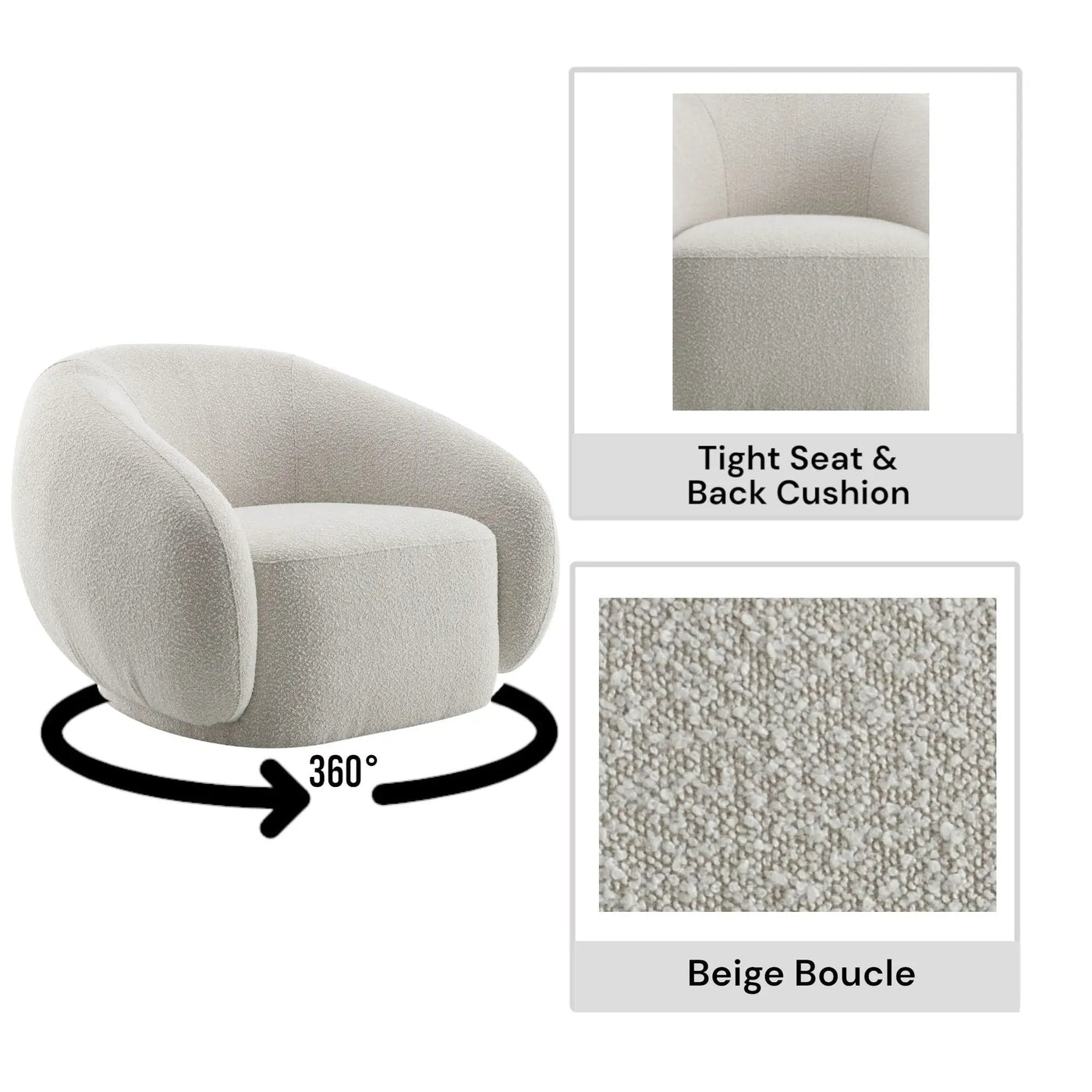 Isabel - Chair With Swivel Base by HouseOfZazla